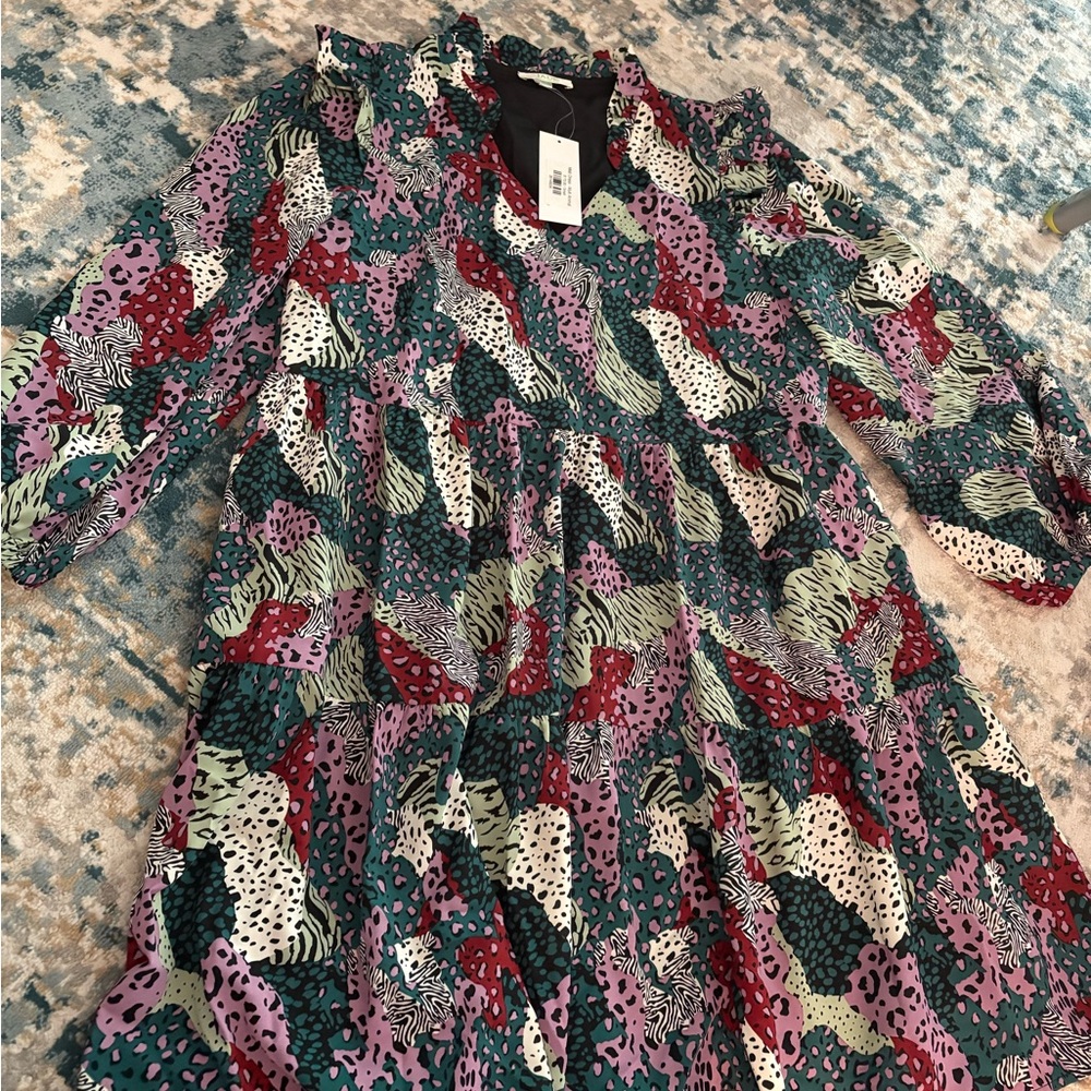 Jade Multicolor Animal Print Dress